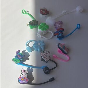 10 NWOT Straw Covers